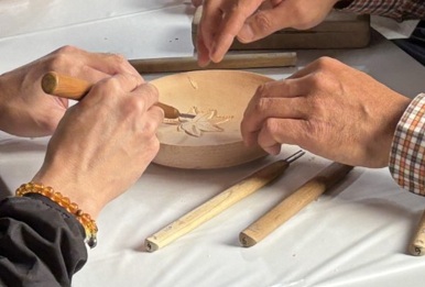 木彫師の技に触れる イメージ